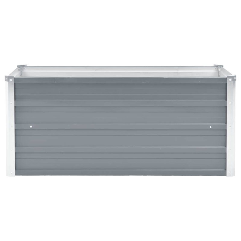 Metal Planter Box, Grey, 77cm H x 100cm W x 40cm D