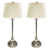 Nickel Base/Linen White Shade