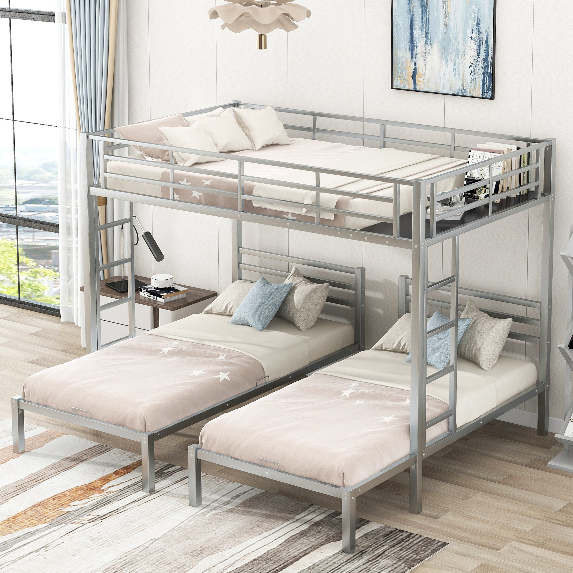 Isabelle & Max™ Aldoris Metal Bunk Bed Bed | Wayfair