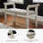 Heraldas Polyester Upholstered Bench