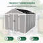 Remise de rangement extérieure en résine 7,5 x 10,3 pi-123214233
