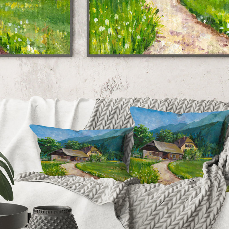 Coussin Little Road In The Landscape