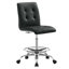 Chaise de dessinateur en cuir végétalien sans accoudoirs Prim Orange-1137019818-1137019819