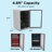 SnowLion Premium 131L Beverage Refrigerator 4.6 Cu. ft. Freestanding Mini Fridge With Glass Door-71250695