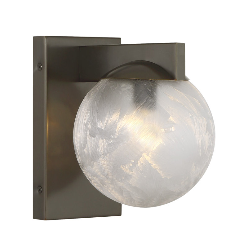  Applique murale 1 lumière Darien en bronze méditerranéen, Bronze