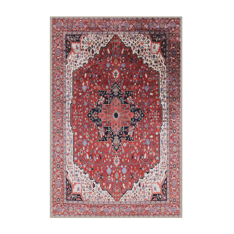 Tapis brun à motif oriental, Rectangle 8 pi x 10 pi
