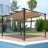 Outsunny Pergola with Retractable Shade Canopy, Aluminum-98228986-98228984
