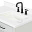 Meuble-lavabo simple en bois massif 36 po Tidworth avec plateau en quartz 1,5 po-83279748-83279749-116991342