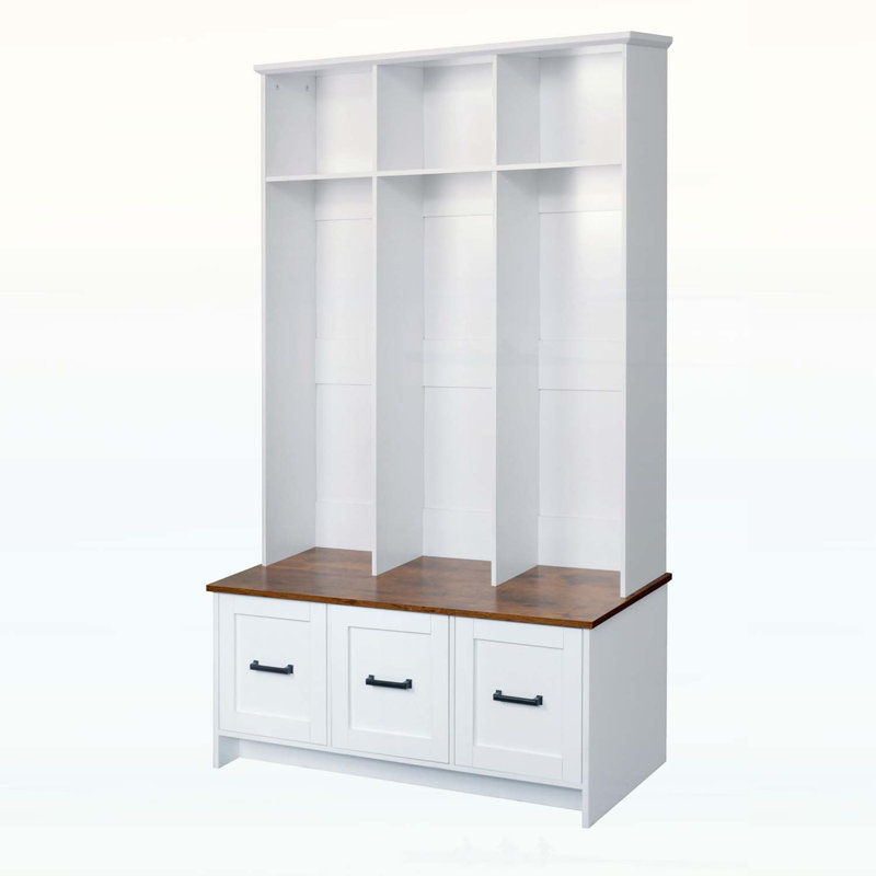 Versatile Hall Tree with Abundant Storage and Stylish Appeal for Every Home, White