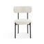 Chaise d'appoint rembourrée en métal Abyade