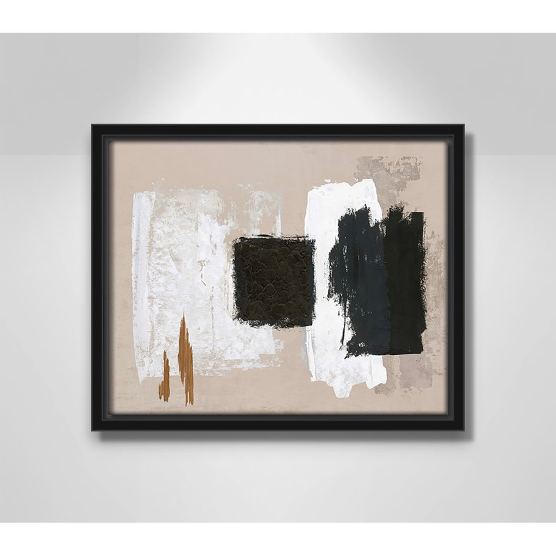 Imone - Toile à cadre flottant, Noir, H 9,5 po x l 11,5 po