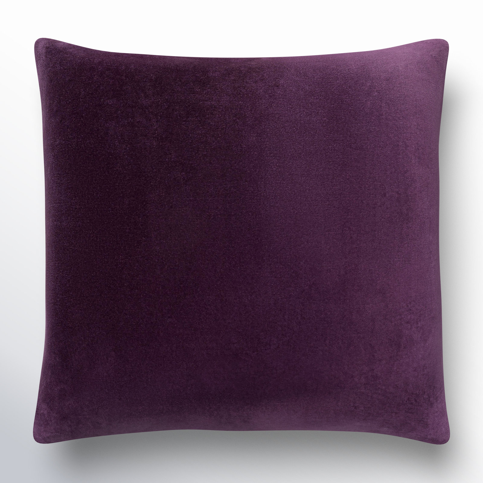 Denny Velvet Throw Pillow , Pillow Cover Only - No Insert, Purple, Square 18"