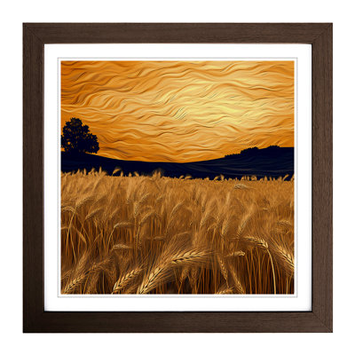Wheatfield Digital Art - Framed Print