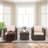Alycen 2 - Person Patio Conversation Set with Cushions-754573445-726803152