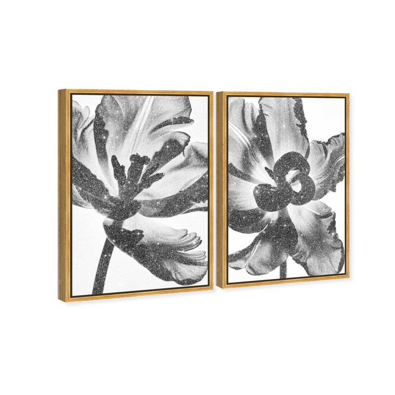 Close Up Set Set by Oliver Gal, 25" H x 17" W, Gold Floater Frame