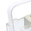 Boîte de rangement pour maquillage avec poignée, organisateur en acrylique transparent transparent