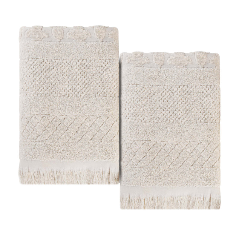 Serviette de bain Rolla, Ivoire ivoire, Ensemble de 3 serviettes de bain