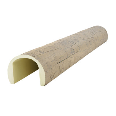 Poutre ronde en faux bois Heritage Timber Santa Fe, l 6 po x H 4 1/2 po x L 144 po