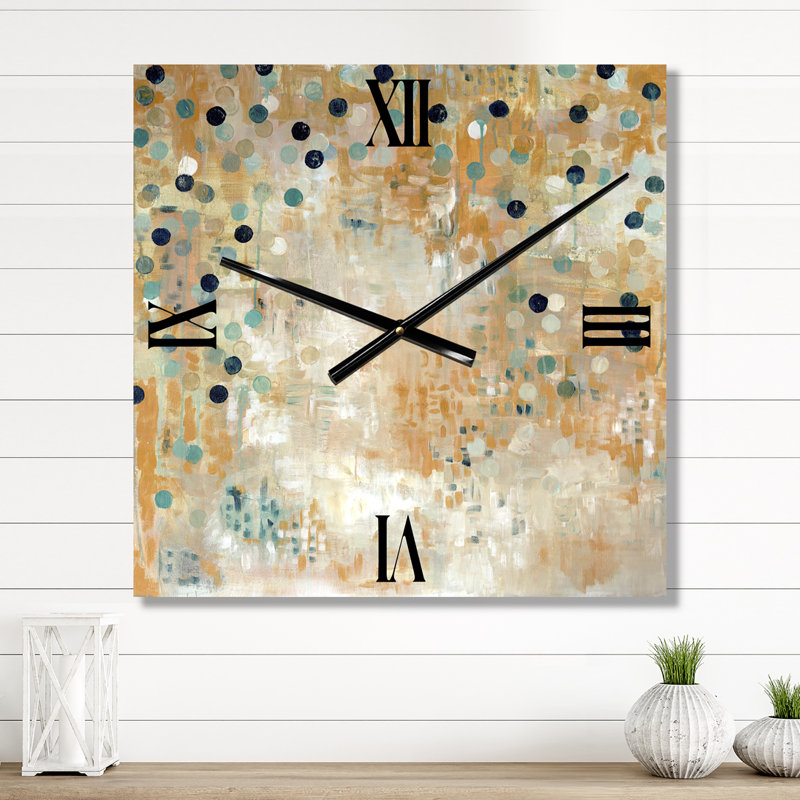 «I'm Take It Under considérer 2» - Grande horloge murale moderne, Petit