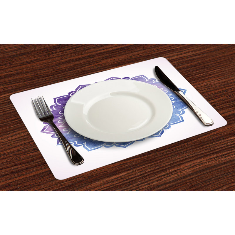 Polyester Floral Rectangle Placemat