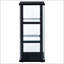 Vitrine à 3 tablettes en verre noir