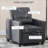 Convertible Sleeper Sofas | 3-in-1 Single Pull Out Bed for Dorms Small Spaces | Adjustable Backrest | Dark Grey | Polyester
