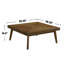 Table basse carrée en bois