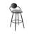 Elegant Swivel Bar Stool with Wood Back-1410301330-1410301328