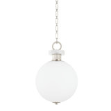 Haru 13.25" Opal Etched Glass Pendant