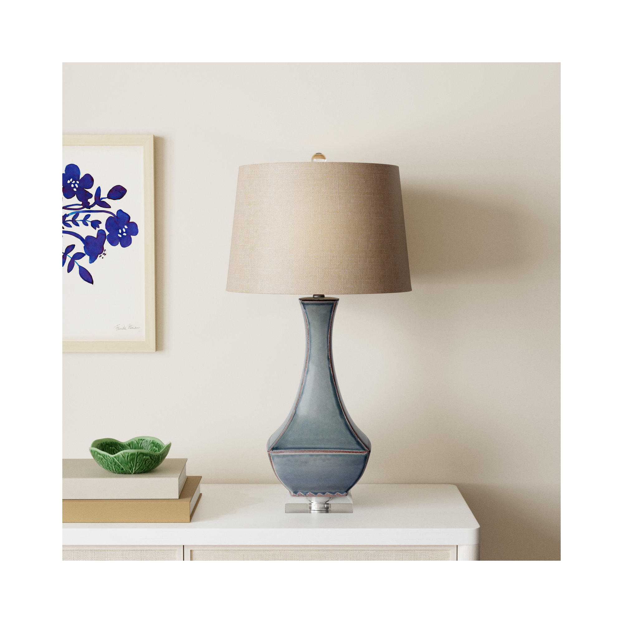Sterling 31" H Table Lamp , Gray
