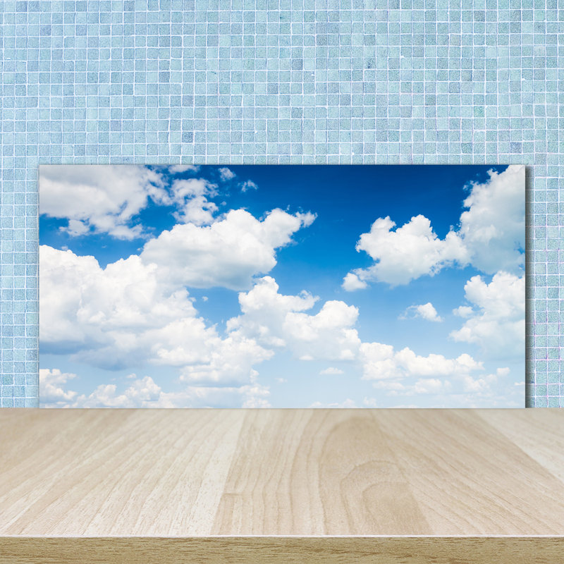 50cm W x 100cm L Glass Peel and Stick Panel