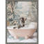 «Zebra Bath Time» par Hostetter, reproduction d'art sur toile encadrée-1696565614