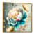 Toile avec cadre flottant or