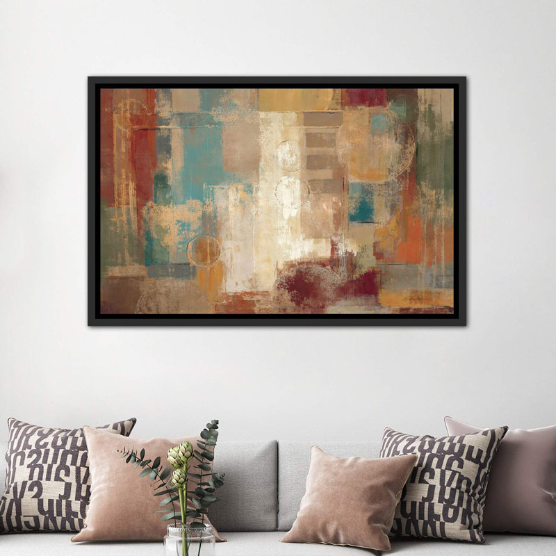 «Oriental Trip Crop» par Silvia Vassileva - reproduction d'art, H 40 po x l 60 po x 1,5 po, Cadre flottant noir