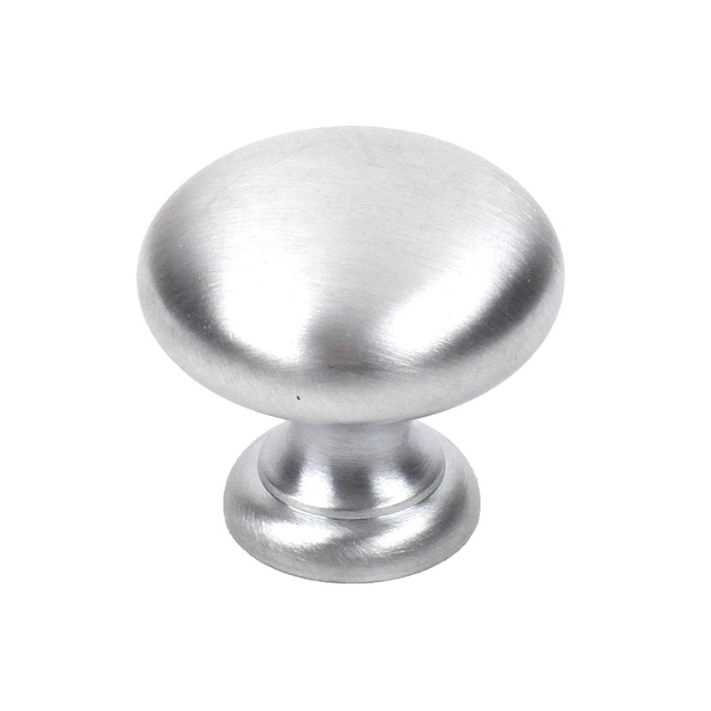 Poignée champignon de diamètre 1 1/4 po à la main peinte à la main Elegance, Chrome satiné