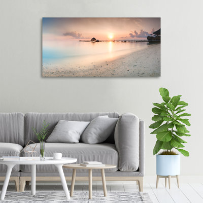 Maldives Beach - Wrapped Canvas Print