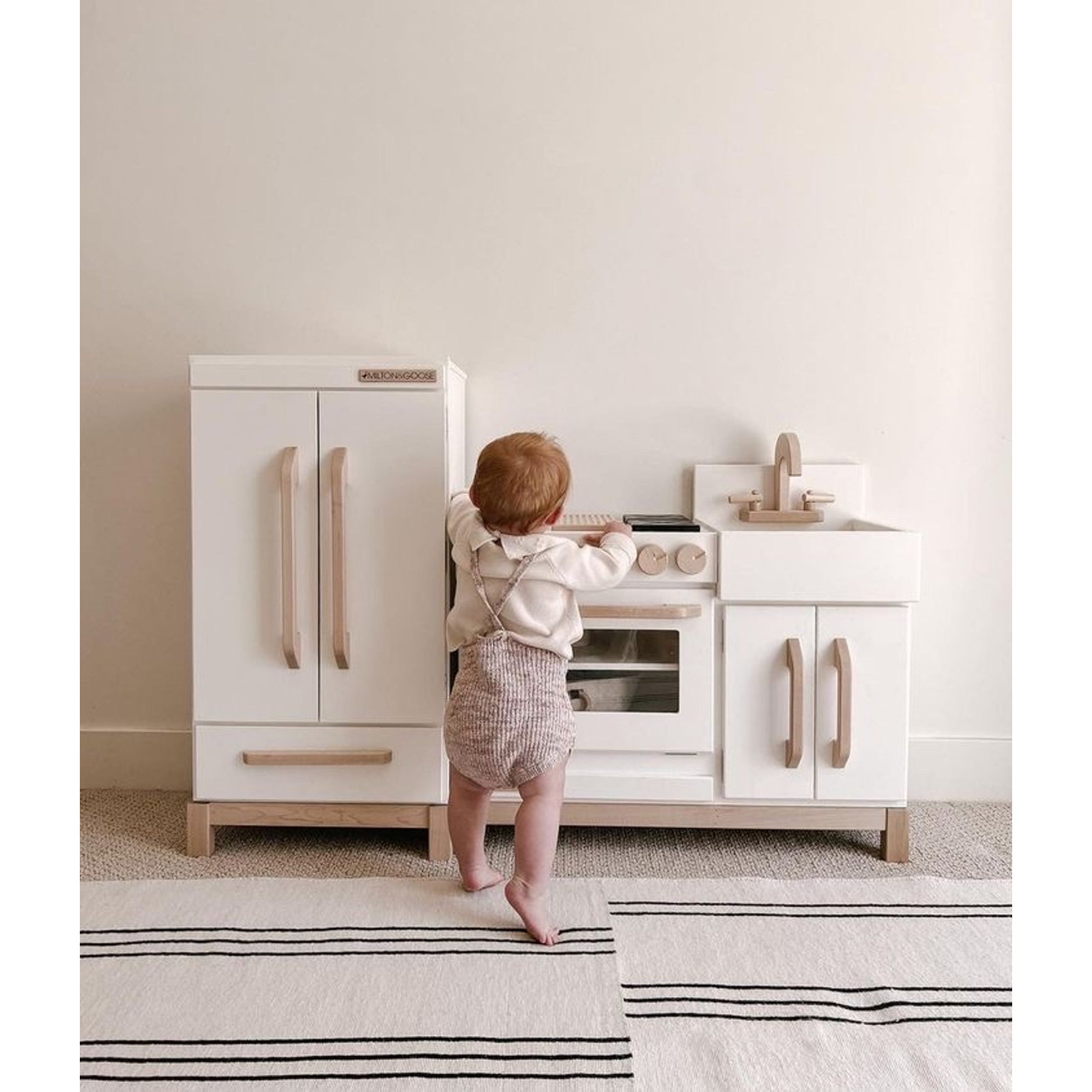 Essential Wooden Play Kitchen, White