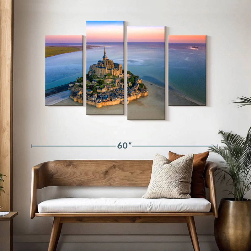 Adella Mont St.-Michel, France, Normandie, H 32 po x l 52 po