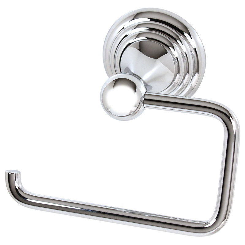 Porte-papier hygiénique mural simple Tansey, Chrome poli