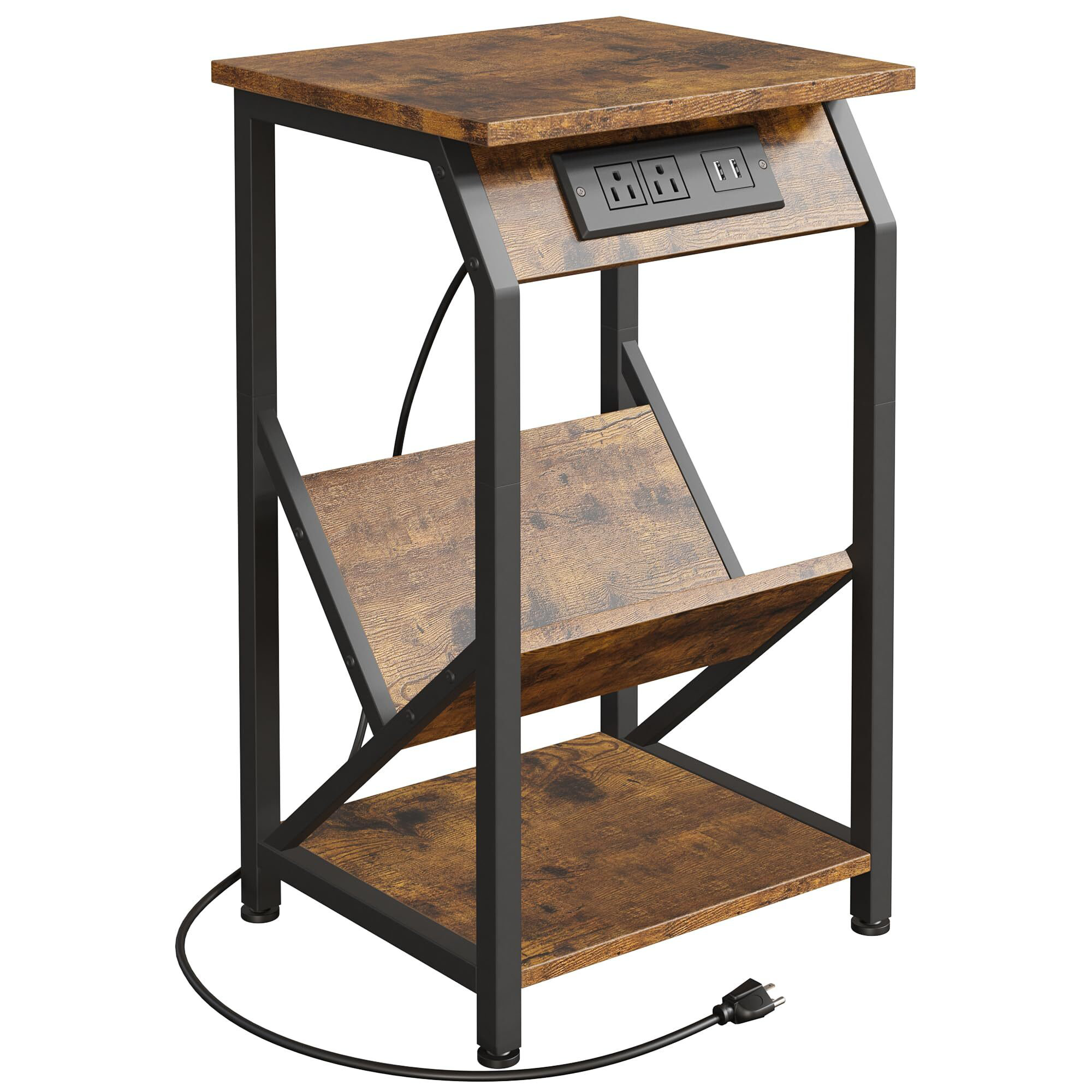 Table With Built In Outlet 17 Stories Lahoma 22.9'' tall End Table and Built-In Outlets & Reviews ...