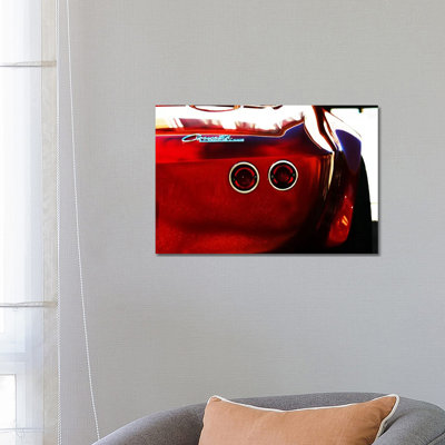 1963 Chevrolet Corvette Stingray, Rear End by Clive Branson - Wrapped Canvas Print