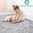 2x8 Silver Loom & Area Rug - Modern For Living Room, Nursery, Eat-in Kitchen Non-shedding, Stain , Soft Material Entryway, Nursery Stain-, Easy To Clean
