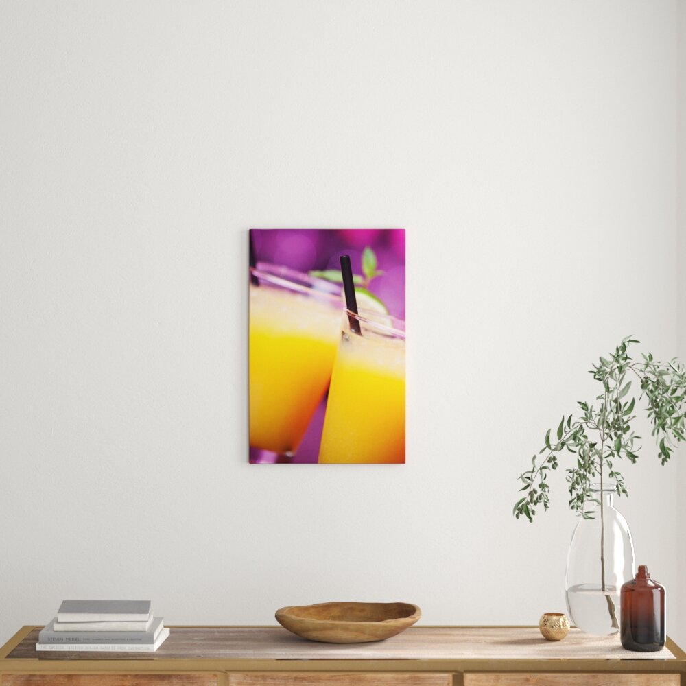 Leinwandbild Frischer Sommercocktail, Fotodruck