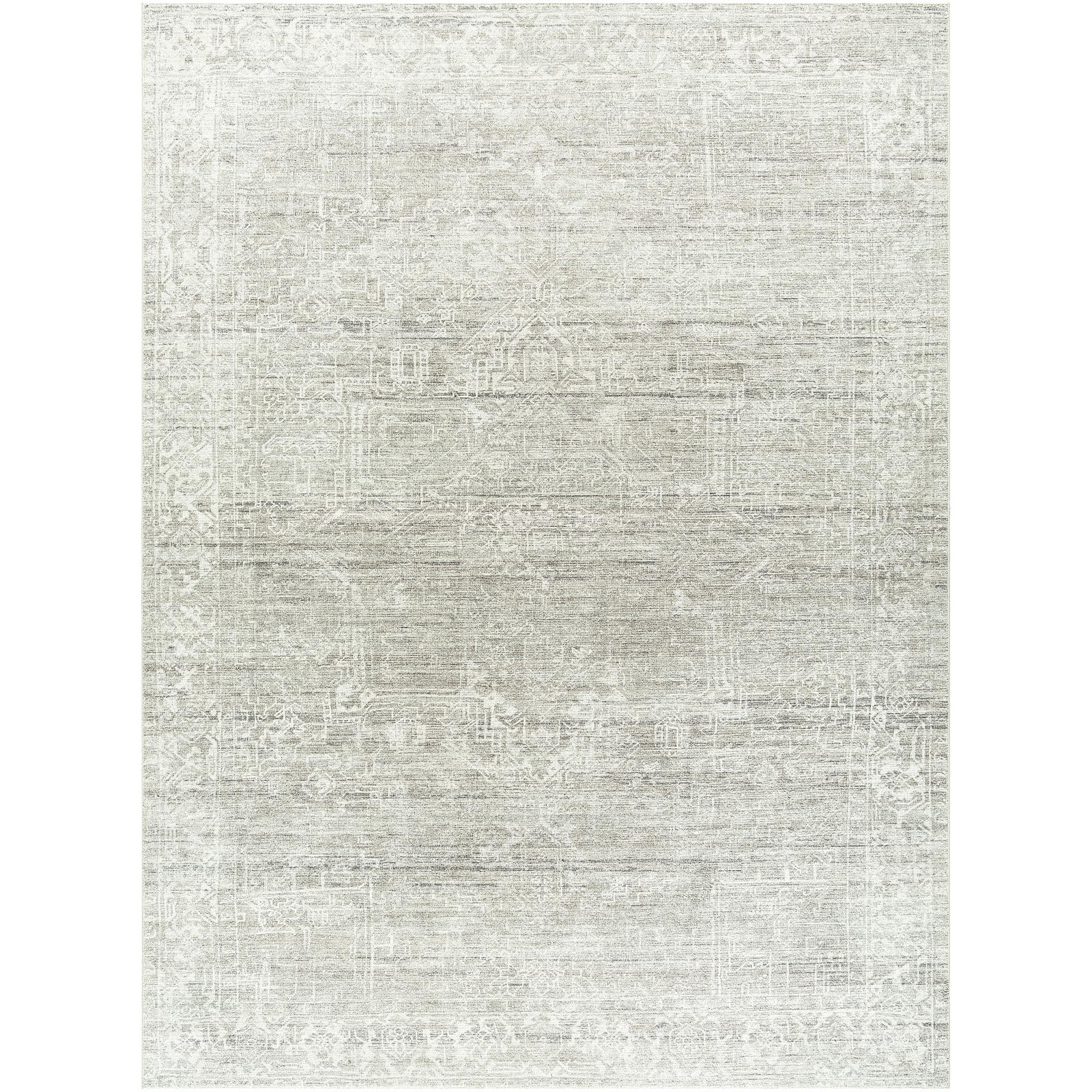 Galey Alix x Livabliss Collins Avenue VI Indoor Machine Woven Area Rug, Rectangle 9'1" x 12', Gray