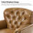 Nariana Traditional Genuine Leather Chair with Solid Wood Legs-1757861947