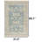 Artisanal Teal Floral Area Rug