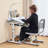 Kids Chair and Desk Set Table Lamp Adjustable Height & Tilted Desktop -1688823214