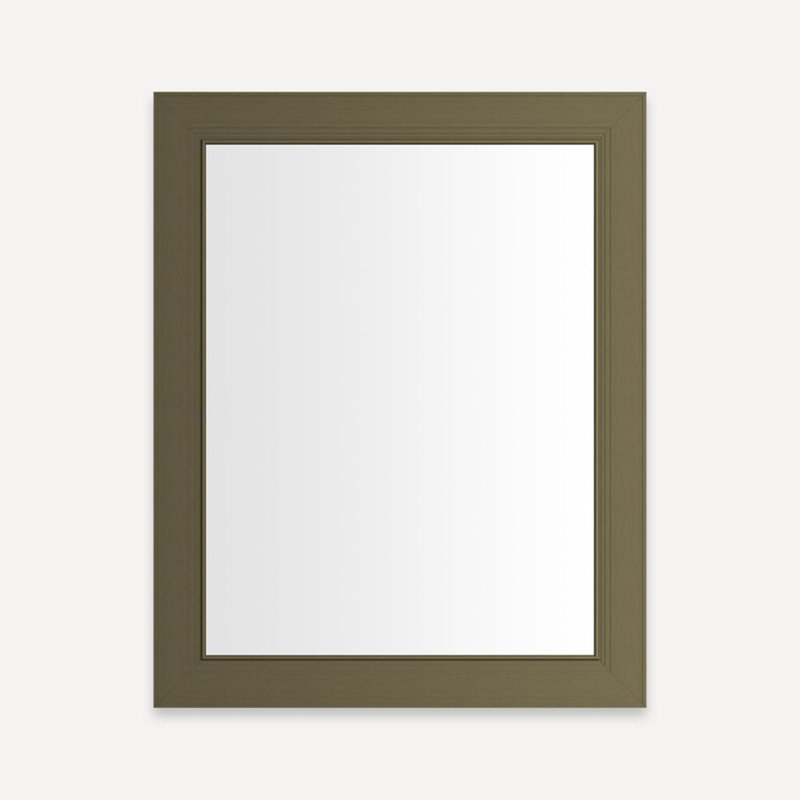 Main Line Full Length Mirror with Merion Frame, Vintage Brass, 39.5" H x 23.13" W