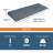 EZ-ACCESS TRANSITIONS 1.5" Rectangular Rubber Angled Welcome Entry Mat, Grey