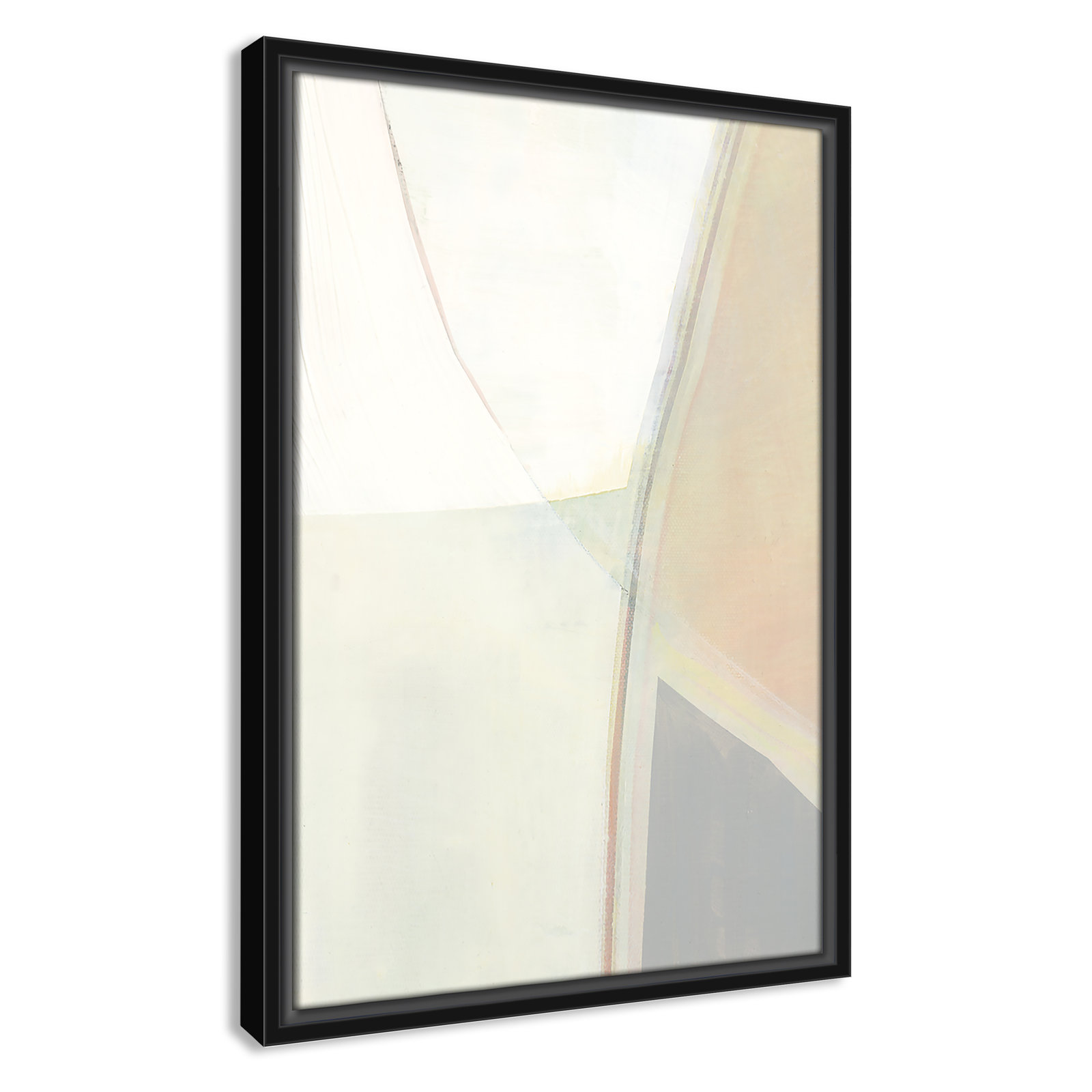 In Neutral II - Painting Print, 19.5" H x 13.5" W x 2" D, Black Framed Canvas